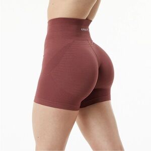 Alphalete Ozone Gingerbread Biker Shorts Size Small Athletic Activewear